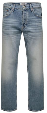 Only & Sons Herren Onsedge Performance Wb 3824 Dot DNM Only & Sons Male Normal Geschnitten Jeans Onsedge Mittlere Taille Gerade Geschnitten Jeans