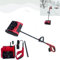 Hooha Spazzaneve elettrico rimovibile con batteria da 21 V, 2,0 Ah*2 & individuo/piccola famiglia/alloggio comune, larghezza di lavoro 32 cm e altezza della neve 15 cm e spazzola da neve 15 cm