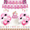 Barbie Birthday Party Kit for Her - Glamorous Hot Pink Decor Set with Balloons, Banner, Swirls & Cake Toppers | Girls Teens Young Women Party Supplies | Barbiecore Birthday Decorations