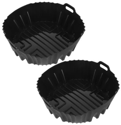 LIFKOME Bandeja De Silicona para Freidora De Aire Reutilizable Accesorios De Cocina Forro De Silicona para Freidora para Hornear y Cocinar Sin Aceite