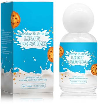 Cookies & Cream Milk Perfume 50ml, Kekse-Crememilch-Parfüm, Frauen Süßes Milch-Parfüm, Cookies & Cream Eau de Parfum, Lang Süß und Frisch (1P)