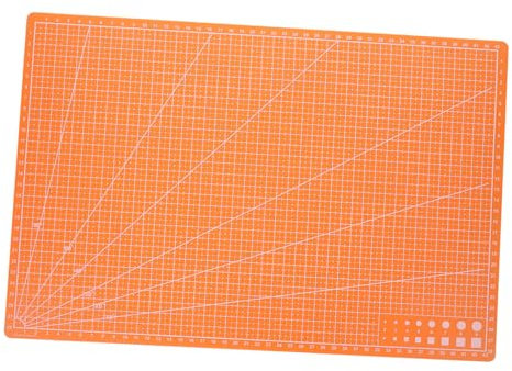 DOITOOL Doppelseitige Selbstheilende Schneidematte für Bastel Näh und Quilting Projekte Orange Langlebige und Leicht zu Reinigende Unterlage für Kreative Arbeiten