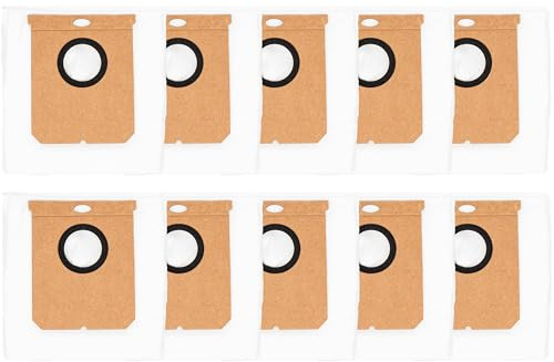 Cecotec 10er-Pack Staubbeutel für Conga Powerbag 2000 Compact Plus. Original Ersatzbeutel, hohe Kapazität, reißfestes Material, hygienische Entsorgung für eine saubere Luft beim Staubsaugen
