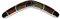 Ciffre 40cm Bumerang Bummerang Boomerang Deko Fair Trade Handbemalt Elefant Afrika Art