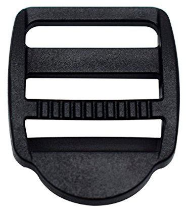 12 Pack 3/4 inch Plastic Ladder Slider Adjust Lock Buckles for Backpack Straps 20mm Webbing