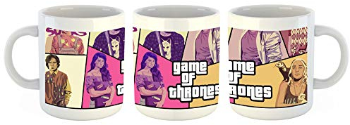 Unified Distribution Game of Thrones - GTA - Tasse mit Motiv Bedruckt, 300ml C-Henkel. Tolles Geschenk für Büro, Küche, Geburtstag, Ihre Neue Lieblingstasse zum Frühstück