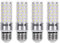 SanGlory E27 LED Mais Glühbirnen 12W, entspricht 100W Glühlampe Nicht dimmbar 6000K Kaltweiß E27 Maiskolben, 1350Lm Energiesparlampe Kleine Edison-Schraube Kerze Leuchtmittel (4er-Pack)