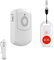 Caregiver Pager Wireless Call Button System Personal Alert Panic Button for Home Elderly Nurses Calling System with Pager and Emergency Button (1Receiver+1Button)