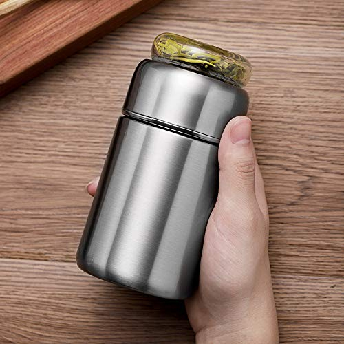 DQGZYF Acier Inoxydable Thermos Mini Isolation Tasse Bouteille d'eau Vide Isolation Étanche Voiture Voyage Tasse Bureau Boisson Café Thé Indépendant Shake Tasse 220 ML
