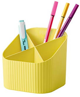 HAN Schreibtischköcher Re-X-LOOP – say yes to 100% recycled, modernes, junges Design für alle Schreibtischutensilien, gelb, 17238-915