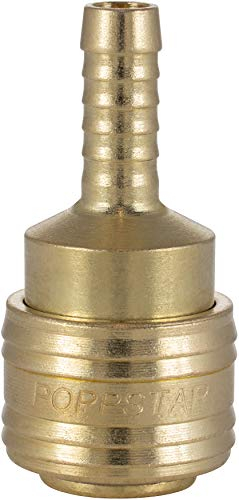Poppstar Raccord rapide pour air comprimé DN 7,2 avec embout de tuyau LW 8 mm pour le raccordement de l'air comprimé