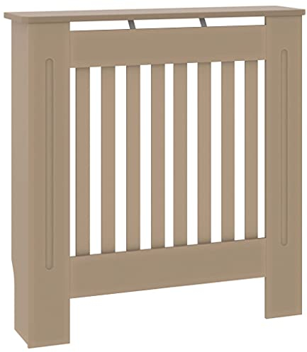 vidaXL Heizkörperverkleidung mit vertikalen Latten Heizungsabdeckung Heizungsverkleidung Heizkörperabdeckung Heizung Abdeckung Heizkörper MDF 78cm