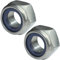 AERZETIX - C49576 - Set di 2 dadi esagonali di bloccaggio M16 Ø esterno 24mm - in acciaio inossidabile A2 - dadi autobloccanti con anello in nylon