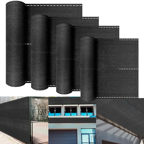XMTECH HDPE Zaunblende Tennisblende Sichtschutz Zaun Netz aus 150 g/m², Windschutz Sonnenschutz Schattiernetz mit Kabelbinder für Sportplatz Garten Balkon - Anthrazit, 1,0 x 10 m