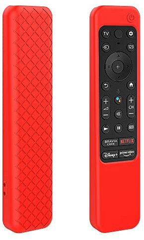 LEFXMOPHY TX900U Remote Cover for Sony 4K Ultra HD TV X80K X90K X95K Series 2022 Model RMF-TX800U RMF-TX800U Voice Control Red Silicone Case Protector