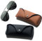 Butyeak Morbida Occhiali Custodia, Custodia per Occhiali in Pelle, Astuccio Marsupio per Occhiali da Sole Donna Uomo, Borsa per Occhiali da Viaggio Pieghevole, Unisex