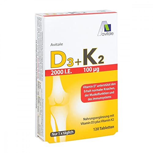 D3+K2 2000 I.E.+100 µg Tabletten 120 St