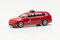Herpa Polizei Modellauto VW Passat Variant GTE „Feuerwehr Hamburg / 150 Jahre“, originalgetreu im Maßstab 1:87, Auto Modell für Diorama, Modellbau Sammlerstück, Deko Miniaturmodelle aus Kunststoff