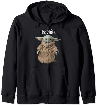 Star Wars: The Mandalorian Grogu The Child Poster Zip Hoodie