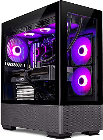 Skytech Gaming Azure - computadora para PC AMD Ryzen 7 5800X 3.8 GHz, NVIDIA RTX 4070 Ti, 1TB NVME SSD, 16GB DDR4 RAM 3200, 850W Gold PSU, 360mm AIO, 11AC Wi-Fi, Windows 11 Home 64 bits