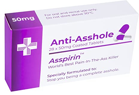 Joyful Clan Funny Joke Pill Box Prank Gift Box - 1 Compartment - Anti-A* Ho*e - Perfect for Secret Santa, Office Parties, Family Gatherings