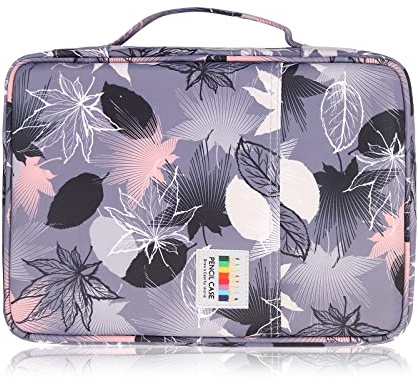 Ayvanber Coloured Pencil Case 220 Slots Pen Holder, Waterproof Organiser Bag Portable Mobile Phone Painting Large Capacity Stationery Case for Watercolour Pens or Markers and Stationery Supply