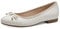 MARCO TOZZI Damen Ballerinas mit Schleife Vegan, Beige (Ivory Comb), 41 EU
