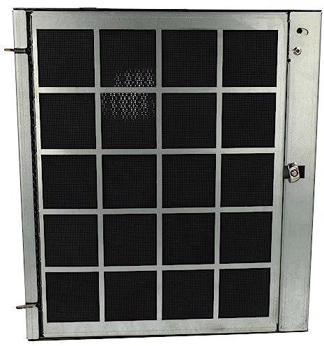 vhbw Aktivkohlefilter kompatibel mit Miele PUR 97 W, PUR 98 D, PUR 98 W, Puristic Dunstabzugshaube - 25,6 x 23 x 2,2 cm, Regenerierbar