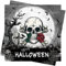 AFYHH Halloween Servietten Halloween Serviette Deko 40Stück Servietten Herbst Geburtstag Schwarz Servietten mit Skelett Halloween Tischdeko Accessories 33X33cm Papierservietten Happy Halloween Napkins