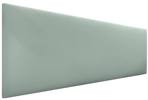 DHOME Kopfteil aus Kunstlederoder Stoff AQUALINE Glatt mit Beinen Kopfteil gepolstert Luxusbett Kopfteil (Kunstleder Grün EAU, 145cm (Betten 120/135/140))