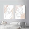 YAJNILUCK Affiche de maternité femme enceinte dessin au trait nouveau-né Boho pépinière toile peinture mur photo chambre cadeau de fête des mères 40x60 cm (16x24 pouces) x2 avec cadre