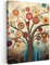 MuchoWow© Leinwände 60x80 cm Wall Decoration Bilder Schlafzimmer Deko Pictures Canvas Painting Wanddekoration Wohnzimmer Baum - Baum des Lebens - Farbe