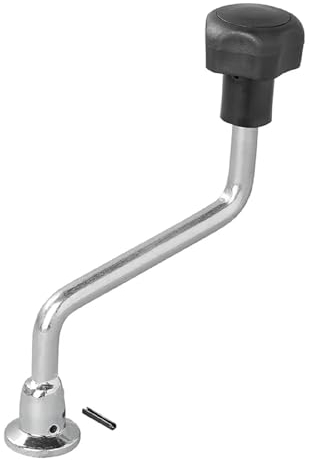 ProPlus Hebel für Stützrad 48 mm Kurbel Bugrad Stahl Deichselrad mit Unterplatte H 200mm