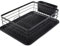 NTEK Aluminum Kitchen Dish Drainer Rack, Removable Drip Tray Utensils Cutlery Holder Draining Board, Crockery Cutlery Dish Drying Rack, Ideal for Kitchen Countertop Plates Cups Tidy Organizer