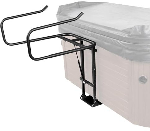 VEVOR Hot Tub Cover Lift, Spa Cover Lift, Hydraulic, Height 33.1 - 41.3 Width 53.1 - 92.5 Adjustable, Installed Underneath on one Sides, Suitable for Various Sizes of Hot Tubs, Spa