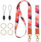 2 Stück Schlüsselband für Handgelenk,Lang Schlüsselband,Mädchen ID Lanyard für Schlüssel,schlüsselanhänger band für Schlüssel,Neck Lanyard Strip Wristlet Keychain Lanyard für Autoschlüssel ID-Rosa