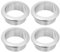 QUARKZMAN 4 Stück 1,38 Zoll (35 mm) Nylon Schreibtischdurchführungen, Kunststoff Kabeldurchführung, Draht Kabel Organizer für Computertisch Schrank, Silber