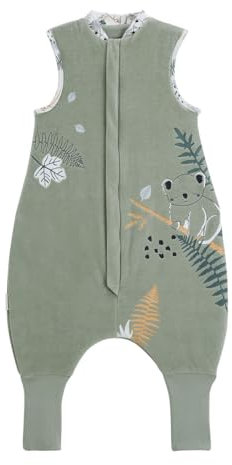 Petit Béguin - Turbulette TOG 2 en velours avec pieds retroussables Noah