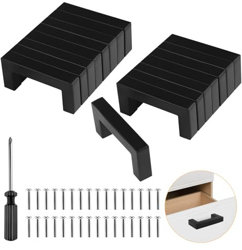 16 Stück Griffe für Küchengriffe 64mm Möbelgriff Edelstahl, Küchengriffe schubladengriffe mit Schrauben und Installationswerkzeugen Geeignet für küchenschränke, Küche, Möbel und Wohndekoration