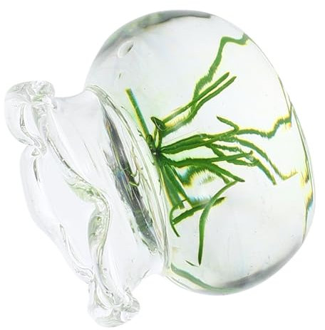 VICASKY Miniatur Fischschale Resin Dekoration Für Puppenhäuser Miniatur-fischtank Zubehör Für Mikrolandschaften Kunstvolle Hausdekoration Gelb