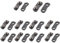 Fcnjsao 3/8 Kettensägen Kettenglieder Set Ersatzteile Reparatur Voreingestellte Riemen Reparatur Werkzeugteile Kompatibel Mit 043 .050