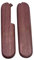 Cotes Pour Manches Couteaux Suisses Pour Victorinox, 2 Plaquettes Bois Precieux De AMARANTE, Compatible Avec La Gamme Victorinox, Longueur 91mm, Emplacements Pincettes/Cure Dents.