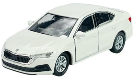 Welly Modell Auto Kompatibel mit 2019 Skoda Octavia MK4 Weiss ca 1/34-1/39 Metall Die Cast Neu im Kasten
