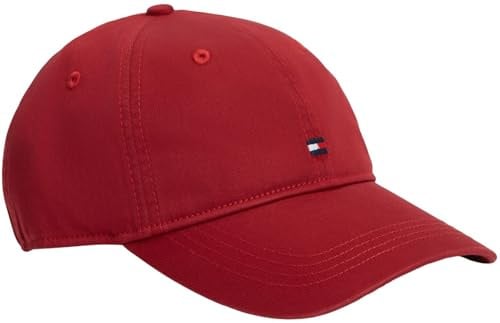 Tommy Hilfiger Herren Cap Flag Soft Panel mit Klemmverschluss, Rot (Regatta Red), Einheitsgröße