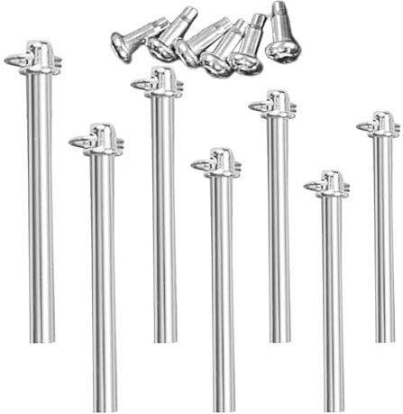 OFFIGAM Hand Fan Repair Kit Shaft Rivets and Nuts Fasteners for Folding Fan Replacement Metal Alloy Material Multiple Sizes and Shaft Replacement