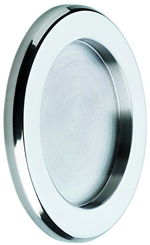 CBM Tirador Inoxidable para puerta corredera cristal (Incluye adhesivo doble cara 3M). Venta por juegos de 2 uds.Grosor sólo 5 mm.BRILLO.