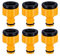 Topways® 6 Stück Hahnverbinder Anschluss für Wasserhähne mit Gewinde, 1/2 '' 3/4 '' BSP 2in1 Tap Connector Faucet Adapter Garten Hahnverbinder Wasserhahn Anschluss für Wasserhähne mit Gewinde