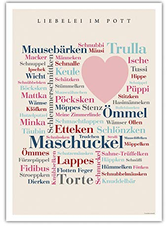 Poster Ruhrpott Kosewörter (30x40 cm)