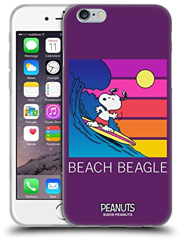 Head Case Designs Offiziell Offizielle Peanuts Strand Beagle Snoopy Aloha Disco Soft Gel Handyhülle Hülle kompatibel mit Apple iPhone 6 / iPhone 6s