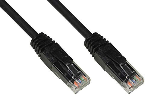 LINK Cable de Red categoría 6 A, sin apantallado, UTP AWG24, Color Negro halogenfree 50 m